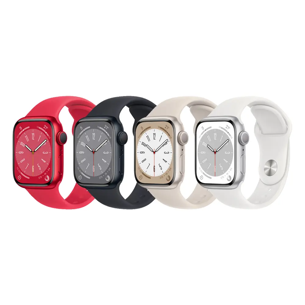 Apple】Watch Series 8 (GPS版) 45mm鋁金屬錶殼搭配運動型錶帶－小樹購