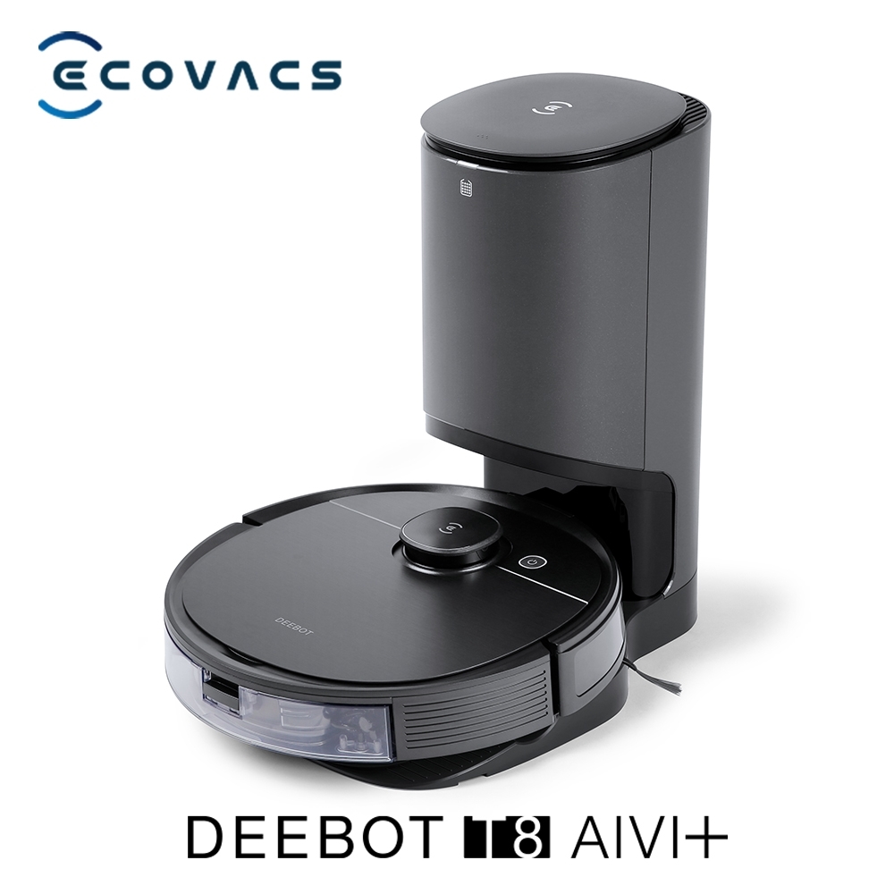 【Ecovacs科沃斯】DEEBOT T8 AIVI+ 旗艦掃地機器人(掃/吸/震動拖地/AIVI視覺)