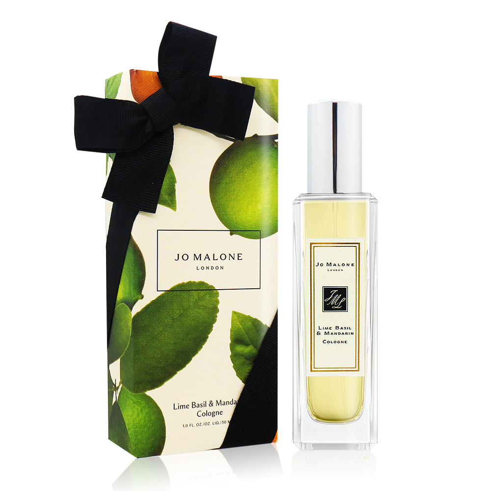 Jo Malone 青檸羅勒葉與柑橘香水lime Basil Mandarin 30ml 手繪花盒限量包裝 國際航空版小樹購